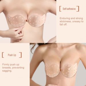 Soutien-Gorge Invisible Sans Bretelles, Aeration Des Seins, Push-Up, Auto-Adhesif, Dos Nu, Bonnet A - Neuf
