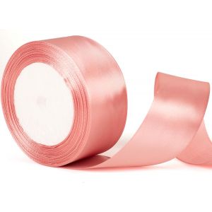 Kal-Ruban De Satin Rose Foncé De 40 Mm De Large Pour Décoration De Voiture De Mariage, Emballage Cadeau, N?Ud Pour Cheveux, Bouquet, Artisanat, Emballage Cadeau De Gâteau - Neuf