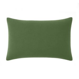 Taie D'oreiller En Gaze De Coton Lave 50 X 70 Cm Douce Vert - Neuf