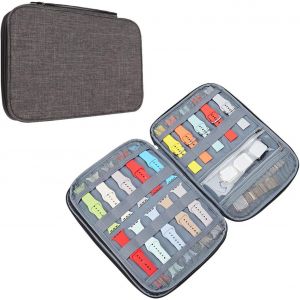 Kal-Rangement Bracelet Montre, Nylon Étanche Sac De Rangement Pour Bracelet De Montre Tient 15 Bracelets De Montre Étanche Étui De Rangement Pour Bracelet De Montre, Gris - Neuf