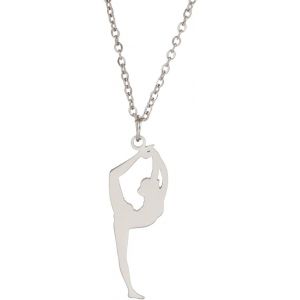 Kal-Inspiration Gymnastique Pendentif Collier Ballet Ballerine Sport Danse Solo Usa Gymnastique Choker Équipe Bijoux Fille Femme Coach Fille - Neuf