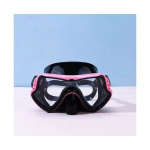 Masque De Plongée Demi-Visage En Silicone De Qualité Supérieure - Lunettes De Plongée Avec Tuba Antibuée Avec Verre Trempé À Large Champ De Vision Et Ajustement Confortable - Neuf