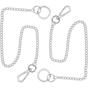 Kal-40 Cm - Porte-Clés Avec Mousqueton - Chaîne De Pantalon - Chaîne De Pantalon - Chaîne De Couteau - Chaîne De Sac - Chaîne De Pantalon Pour Jeans, Porte-Monnaie, Hommes Et Femmes - Neuf
