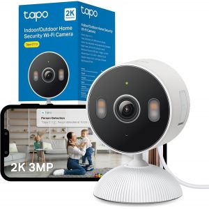 KALANKA-Cam&eacute;ra ext&eacute;rieure C113 2K 3MP Vision Nocturne Couleur, cam&eacute;ra de s&eacute;curit&eacute; WiFi, projecteurs IP65, cam&eacute;ra de vid&eacute;osurveillance Gratuite AI pour d&eacute;tection de Pleurs de b&eacute;b&eacute;, cam&eacute;ras int&eacute;rieures - Neuf