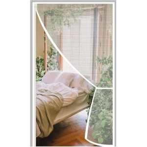 Rideau Anti-Mouches Pour Porte Terrasse 70x195cm Moustiquaire Magnétique,L'air Peut Circuler Librement,Pour Porte De Balcon,Porte De Cave,Porte De Chambre,Blanc - Neuf