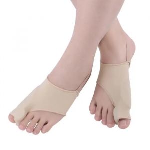Amélioration Du Correcteur De Valgus Du Pouce Et De La Nuit Avec Grand Silicone De Courroie De Correction Des Orteils De Pied Beige - Neuf