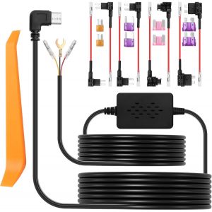 VornixorSarlshop-3.3m / 10.82in Car Recorder Hardwired Kit USB C Port Type-C USB Dur c&acirc;bl&eacute; avec fusible 12V-24V &agrave; 5V pour enregistreur de Conduite, Alimentation GPS, d&eacute;tecteur de Radar, etc. - Neuf