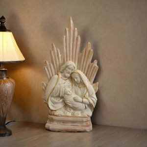 Sainte Famille Statue Collection Artisanat Figurine de table Figurine en résine Statue Figurine pour étagère chambre salon Décor de table - Neuf