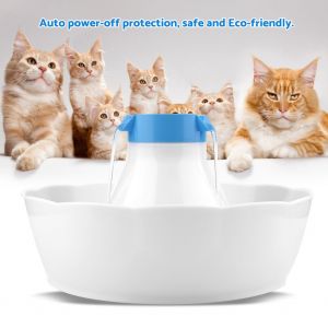 HJLIAN Fontaine a eau electrique pour chat et animal domestique, prise AU 220 V, avec abreuvoir a cycle automatique - Neuf