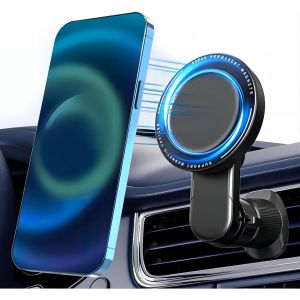 CHENG-Support Telephone Voiture, Aimant Telephone Voiture pour Grille d'A&eacute;ration, Support Telephone Voiture Magnetique avec M&eacute;tal Clip Am&eacute;lior&eacute;, 360&deg; Rotation Magnetique Porte Telephone para Smartpho - Neuf
