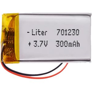 Batterie 701230 LiPo 3.7V 300mAh 1.11Wh 1S 5C Liter Energy Battery pour l'&eacute;lectronique Rechargeable T&eacute;l&eacute;phone Portable Smartwatch GPS-Ne Convient Pas &agrave; la Radiocommande 32x12x7mm (300mAh|701230) - Neuf