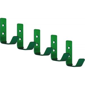 5 X Crochet &Agrave; V&ecirc;tements Loxten 60 X 20 X 45 Mm Vert Crochet De Vestiaire En Acier Inoxydable &Eacute;paisseur De Mat&eacute;riau De 3 Mm Crochet Pour Vestes Avec Bords Arrondis - Neuf