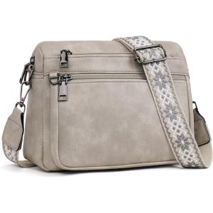 Sac À Bandoulière Pour Femme, Sac À Bandoulière Pour Femme, Sac À Bandoulière En Cuir, Large Sangle Souple[H52] - Neuf