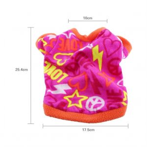 Hjlian Pull Polaire Chaud Pour Animal De Compagnie, Manteau, Vetements, Costumes, Automne-Hiver (Rose Rouge S) - Neuf