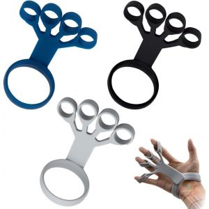Asas-3 Pièces Exerciseur Doigt,Hand Grip Strengthener,Bandes De Résistance Des Doigts,Entraîneur Des Mains,Renfort De Préhension De La Main Pour Exerciseur De Doigt Poignet,La Musculation - Neuf