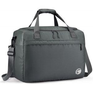 RFCBC-40x30x20 Wizzair Vueling Sac de Voyage Cabine Avion Pliable Etanche Oxford Petite Bagage Cabine a Main sous Le Siege 25L Léger Gris Sac de Weekend Duffel avec Bandoulière pour Femme, Homme - Neuf