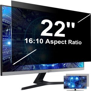 22 Pouces Filtre De Confidentialit&eacute; 16:10, Amovible Filtre Ecran Ordinateur Confidentialit&eacute; Portable, Protection D'&Eacute;cran Pc Pour 22 Pouces 16:10 Moniteur Widescreen Computer - Neuf