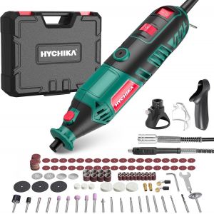 Ulteronixshop-HYCHIKA Outil Rotatif 170W, Kit d&iquest;Outils Rotatifs &agrave; Vitesse Variable Avec Arbre Flexible, Kit d&iquest;accessoires 173pcs et Outil Multifonction 8000-35000RPM, Parfait Pour la Coupe, Le Pon&ccedil;ag - Neuf