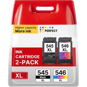 Pg-545Xl Cl-546Xl Cartouche D'Encre Remplacement Pour Canon 545 546Xl Cartouche Pour Canon Pixma Mx495 Ts3150 Ts3350 Ts3151 Ts3450 Mg2550S Mg3050 Mg2950 Mg2555S Mg2950 (1 Noir, 1 Couleur) - Neuf