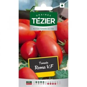Sachet Graines - Tezier - Tomate Roma V.F - Sachet L&eacute;gume Petit Mod&egrave;le - (Mois De Semis De 2 &Agrave; 5) - Neuf