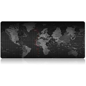 Tapis XL carte du monde Speed Gaming Mouse Pad, 80 x 30 cm, World Map avec base antid&iquest;&iquest;rapante, ajust&iquest;&iquest;e et lisse, sans bord, convient &iquest;&iquest; chaque souris, clavier et ordinateur portable - Neuf