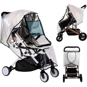 Habillage Pluie Universel Pour Poussette, Habillage Pluie Avec Fenêtre Frontale, Habillage Pluie En Eva, Protection Pluie Et Vent - Neuf