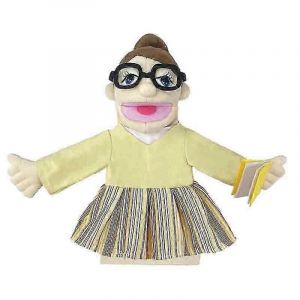 Marionnette &agrave; main en peluche douce, marionnettes amusantes, jouet professionnel, offre de 50 %-professeur - Neuf