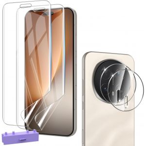JGD-2+2 Pi&egrave;ces Protection &eacute;cran Honor Magic 8 Pro 5G 6,71 Pouces, avec 2 Cam&eacute;ra Arri&egrave;re Protecteur, Anti-Rayures et Sans Bulles TPU Flexible Film Facile &agrave; Installer Magic8 Pro Protection D'&eacute;cran - Neuf