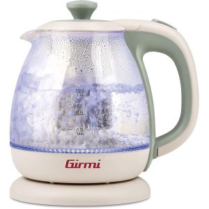 Bouilloire + Théière Aux Herbes Bl41 Dans Verre 1100 W, Sans Fil 1 Litre, Vert L'Eau - Neuf