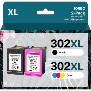 ChenQuanSarl-302Xl Cartouches Compatibles Pour 302 Cartouches D'Encre (1 Noire,1 Tricolore) 302 Xl Pour Deskjet 3630 3636 3638 3639 1110 2130 3633 Officejet 3831 3830 3833 5220 5230 Envy 4525 4520 45 - Neuf