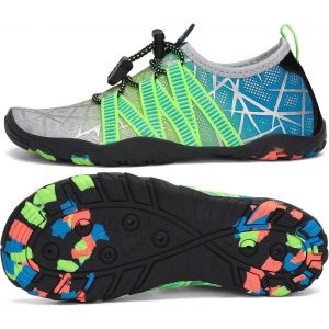 Utigh-Chaussures Aquatiques Enfant Chaussure D'eau Garçon Fille Chaussures De Plage Respirant Chaussures Piscine Chaussures Mer Pour Surf Plongée Nautiques Baignade,Gr 24-36 Eu - Neuf