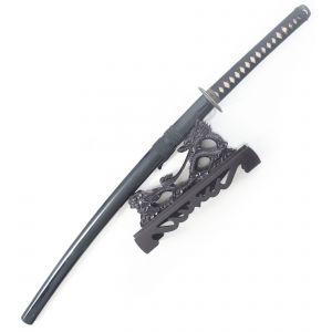 Presentoir Deluxe 1 Place Katana Dragon Support en Bois Epee D&eacute;coration - Neuf