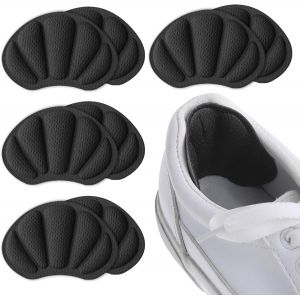 Kalanka-Lot De 4 Paires De Coussinets De Talon Auto-Adh&eacute;sifs Pour Chaussures Trop Grandes Et L&acirc;ches Coussinets De Talon Antid&eacute;rapants Anti-Ampoules Protection Des Pieds Pour Homme Et Femme Noir - Neuf