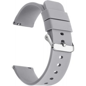 Kal-Bracelet De Montre En Silicone À Libération Rapide - En Caoutchouc Souple De Qualité Supérieure - 18 Mm, 20 Mm, 22 Mm - Pour Homme Et Femme - Neuf
