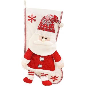 Bas De No&euml;l Chaussette De Sac De Cadeau De Festival D&eacute;coratifs Santa C - Neuf