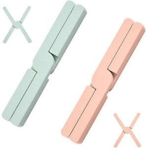 Sous-Plat Pliable 2 Pièces,Sous-Verres En Silicone Résistants À La Chaleur,Coussin Isolant De Cuisine Créatif - Neuf