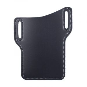Étui de téléphone pour hommes,étui à boucle de téléphone portable,ceinture,sac de taille,accessoires,sac à main en cuir,portefeuille de téléphone,pochette de course,sacs de voyage et de Camping-Black - Neuf