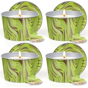 Bougie À La Citronnelle D'Extérieur,¿¿¿ Bougie D'Extérieur, ¿¿¿ ¿¿¿¿¿¿ De Bougies De Jardin Pour Le Camping, Les Pique-Niques, Les Balcons, Les Chambres, Le Salon,Sans Fumée, Parfum Frais - Neuf