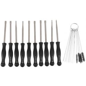 Tune up Carburateur R&eacute;glage Tournevis Kit d'outils avec aiguilles de nettoyage Brosses pour 2-Cy 10 pcs - Neuf