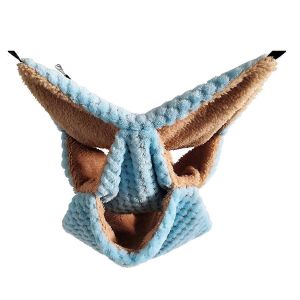Hamac Pour Petits Animaux,Furet Planeur &Agrave; Sucre Triple Lit Superpos&eacute; Cage Chaud En Peluche Suspendu Hamac Lit Hideo - Neuf
