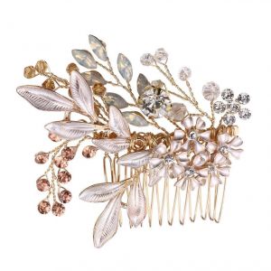 Accessoires Pour Cheveux De Mariage : ¿¿Pingle ¿¿ Cheveux En Perles Dor¿¿Es, Peigne Et Organisateur Pour La Mari¿¿E. - Neuf
