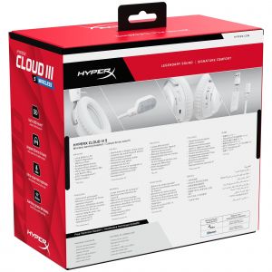 HyperX Cloud III S - Casque gamer sans fil (blanc) - Neuf