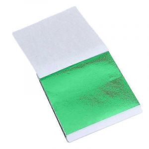 50pcs 8x8.5cm Feuille Papier Imitation Feuille D'or Feuilles Brillante Feuille D'or Artisanat D&eacute;coration Papier Feuille De Couleur Pour Ongles D'argile Peintures Statues Mobilier Mural - Neuf