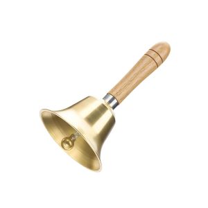 Cloche &agrave; main en laiton pour mariages, d&icirc;ners et bureau - Durable avec poign&eacute;e ergonomique - Neuf