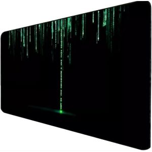 XXL Matrix Fantasy Gaming Mouse Pad,90 x 40 cm,Fantasy Matrix Black with Non-Slip Base,Grippy and Smooth,Suitable for All Mice,Keyboards,and Laptops (MATRIX - Neuf