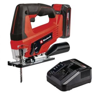 Einhell Scie sauteuse sans fil TC-JS 18/70 Li Kit PXC (18V, profondeur de coupe 70 mm) Livr&eacute; avec Batterie 2,5Ah et Chargeur - Neuf