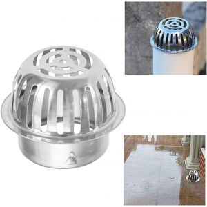 125 mm pour gouttières - - - protection contre les lames de gouttières - Grilles anti - lames en acier inoxydable pour gouttières - protection contre les obstructions - Neuf
