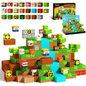 Construction Magnetique Enfant,Jeux De Construction Magn&eacute;tiques-Blocs Monde Aventure Pour Enfants,Gar&ccedil;ons Et Filles,Jouets Magn&eacute;tiques Cadeaux 3-6,4-8,5-10 Ans,2024 Nouveau - Neuf