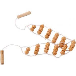 Appareil De Massage Rouleau De Massage Du Dos Masseur Du Dos Avec Rouleau En Bois Outils De Massage En Bois Outils De Sculpture Du Corps Pour Le Cou, Les Jambes, Le Dos - Neuf