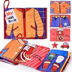 Jouet Bebe 1 an Montessori Livre Busy Board,Quiet Book Jouet Enfant 1 an,Motricit&eacute; Fine Jeux 12 18 Mois,Tissu Doux Apprentissage Pr&eacute;coce Comp&eacute;tences,Cadeau Gar&ccedil;ons Et Filles 2 3 an - Neuf